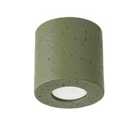 Spot plafond industriel béton vert olive GU10 10W