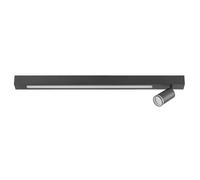 Spot plafond noir barre LED 24W + GU10 Paris Polux