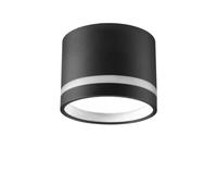 Spot plafond rond noir/gris ?8cm GX53 6W Polux Paris