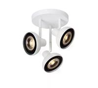 Spot plafonnier 3x ES111 blanc orientable 12W Lucide