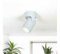 Spot de plafond blanc GU10 Ø 76 mm H : 128 mm petit pivotant spot apparent plafond salon plafonnier cuisine