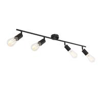 Spot plafonnier design métal Martha - 4 Ampoules - Noir