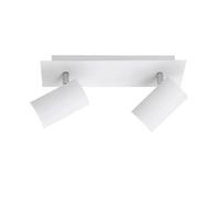 Spot plafonnier Marley blanc métal/chrome 2xGU10 Trio