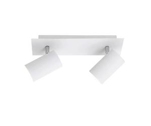 Spot plafonnier Marley blanc métal/chrome 2xGU10 Trio