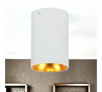 Spot Plafonnier Métal Atours Ø 9,5 CM Petit Blanc Cuivre - or/Gold GU10 Lampe