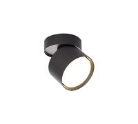 Spot plafonnier noir rond orientable GX53 Kendal LP