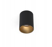 Spot plafonnier Nowodvorski Eye Tone GU10 rond noir et or métal