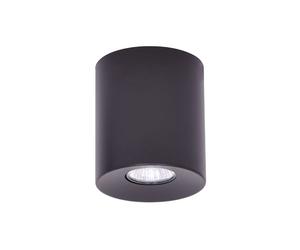 Spot plafonnier tube noir métal Kaja HORN GU10, 1 point