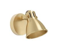 Spot SERAS GU10 1X3W en acier laiton brossé et or D100mm