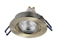 Osram Spot Set Spot LED encastrable 4,5 W vert-laiton, blanc chaud 2700 K, aluminium, fixation par clic pivotant, lot de 3
