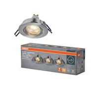 Spot Set Spot LED encastrable DIM Flexible 3,7 W nickel satiné, 2 700 K, | Spot Set Recess GU10 Dim, Spot lights and ceiling spots, Nickel satiné, 85 mm dia, 25000 h, pack de 3