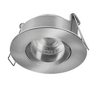 Osram Spot Set Spot LED encastrable IP65 Press 4,5 W nickel satiné, 320 lm 2700 K blanc chaud, IRC ≥ 80, pièce humide, lot de 3