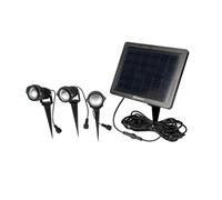 Spot solaire par 3, 3 x 100 lumens