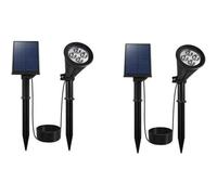 Spot Solaire Spiky Away W34 Noir Plastique H42cm