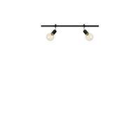 Spot sur rail extensible 2xE27, max. 15W, 70 cm, métal noir - Markslöjd - Expand