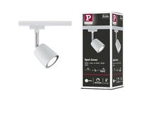 Spot sur rail Paulmann URail Cover Spot simple GU10 dimmable max. 10 W, intensité variable, 230 V, blanc, chrome 95336