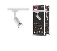 Spot sur rail Paulmann URail Pure I Spot simple GU10 max. 10 W dimmable 230 V blanc, chrome 95330