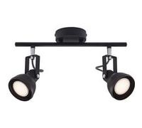 Spoterie ASLAK 2-Spot Métal Noir, H.20 - IP20 - GU10 /Nordlux Intérieur Noir