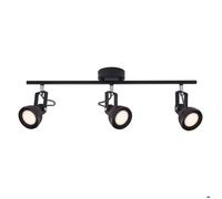 Spoterie Nordlux luminaire Intérieur ASLAK 3-Spot Plafonnier spot Métal Noir H.20 - IP20