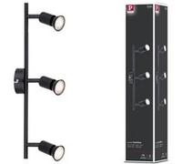 Spotlight Carolina GU10 230V max. 3x10W gradable Noir mat Noir mat G