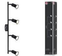 Spotlight Carolina GU10 230V max. 4x10W gradable Noir mat Noir mat G