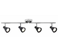 Spotlight Paulmann 2Simple LED 4x3,5W GU10 230V Noir Mat/Chromé Métal