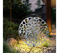 Spots à Encastrer Lampe D'Extérieur Lampe Solaire LED Lampe Boule Argent Pointe