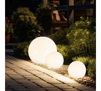 Spots à Encastrer Lampe Solaire Extérieure Sphérique LED Blanc Pince Pointe 3x