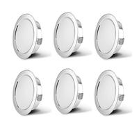 Spots Encastrables pour Meuble 230V IP44 4000K 15mm Spot de Bain 54-56mm | KYOTECH 3.5W G4 Spots Plafond Extra Plat 15mm Blanche Neutre pour Hotte de Cuisine Salle de Bain 6PCS Chrome