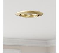 Spots encastrés - 6 pcs - Ronds - GU10 - Or - Métal - LED