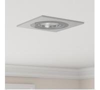 Spots encastrés - Carré - 12 pcs - Argent - LED - Design contemporain