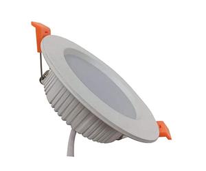 Spots Encastrés Et En Saillie À Led, Format Disque, Ronds, Blanc Chaud 3000K, Indice de Protection Irc 80, Plafonniers Blancs Extra-Plats Étanches, Éclairage Extérieur Lumière Du Jour/Blanc Froid/Lumi