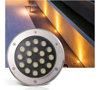 Spots LED De Paysage Au Sol - Spots Extérieurs Enterrés 24 V, Spots LED Encastrés, Projecteurs Au Sol, Lampadaire LED Extérieur Étanche IP67, Éclairage De Cour De Jardin De Pelouse(White,24W(24V))