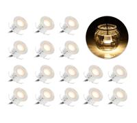 Spots LED Encastrables, 16PCS Spots LED pour Terrasse, 0.6W Etanche IP67, Spot LED Lampe Extérieur (Blanche chaude 3000K)