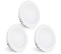 Spots LED Encastrables 230V 4000K Spots de Plafond 55-60mm 3PCS Blanc