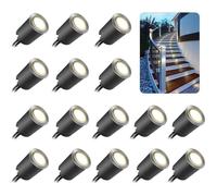 Spots LED encastrables extérieurs - OKZ - Pack 16 - IP67 - 0,6W - 12V