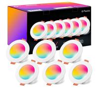 Spots LED Encastré, Φ 96-110mm, Couleur RGB Changement Variation Coloré RGBW IP44 Blanc Chaud 2700K Rond Dimmable Encastrables (lo