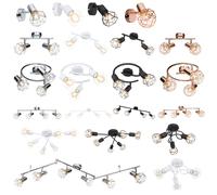 Spots muraux LED plafonniers salon salle à manger éclairage couloir lampes spots pivotants schwarz - Deckenlampe 3flg