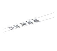 Paulmann MacII 94133 Système complet d'éclairage sur câble GU5.3 50 W LED chrome (mat)