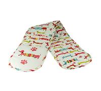 SPOTTED DOG GIFT COMPANY Gant de Four Double au Mignon Teckel Chien Imprimé, Résistant à la Chaleur Manique Cuisine avec Boucle Suspendue, 100% Coton, Cadeau pour Amoureux des Chiens 18x87cm