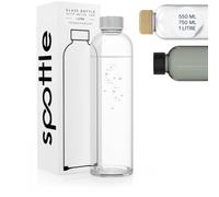 spottle bouteille en verre - 500 ml 750 ml 1L - sans BPA réutilisable et étanche - pour boissons chaudes froides ou gazeuses - durable et écologique