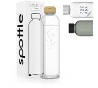 spottle Bouteille Gourde Verre Infuseur Thé 500ml 750ml 1L, Double Paroi Borosilicate, Étanche Sans BPA, Lave-Vaisselle, Housse Néoprène Incluse