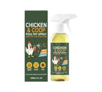 Spray Anti-Puces 120 ml Extrait De Brume Douce Contre Mouches | Spray Anti-Tiques pour Poules pour Volaille Nid Poulailler Extérieur Jardin Ferme Clôture Perchoir