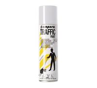 Spray de marquage au sol - Traffic - 500ml - Blanc - Haute visibilité - Normes ASR A1.3