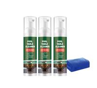 Spray de nettoyage en feutre pour table de billard avec chiffon de nettoyage, kit de nettoyage de table de billard, nettoyant en mousse pour poussière de craie et taches de boisson, kit de