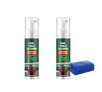 Spray de nettoyage en feutre pour table de billard avec chiffon de nettoyage, kit de nettoyage de table de billard, nettoyant en mousse pour poussière de craie et taches de boisson, kit de