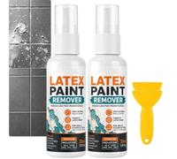 Spray décapant pour peinture latex avec grattoir,pour peinture sèche (2Pcs) | Le kit avec grattoir aide à décoller la peinture latex sèche des murs, sols, bois, verre, carrelage, métal et plastique
