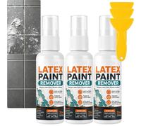 Spray décapant pour peinture latex avec grattoir,pour peinture sèche (3Pcs) | Le kit avec grattoir aide à décoller la peinture latex sèche des murs, sols, bois, verre, carrelage, métal et plastique