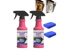 Spray Dégraissant Barbecue Puissant, Nettoyant Grill & Fumoir, Élimine Graisses Incrustées et Traces de Fumée,BBQ Grill Degreaser Cleaner Heavy Duty for Outdoor,Smoker Cleaner for Smoky Stains (2PC)