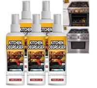 Spray Dégraissant Cuisine, Dégraissant Puissant, Nettoyant Gril BBQ, Nettoyant Four, Élimination Rapide de la Graisse, Retire Graisse Cuite et Saletés Plaques, Plans de Travail et Appareils (5pcs)